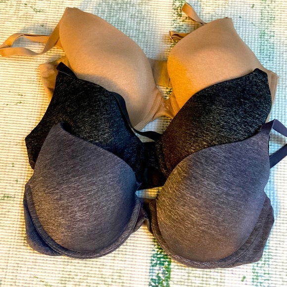 Victoria's Secret Other - Three VS Uplift Semi Demi Bras 34D